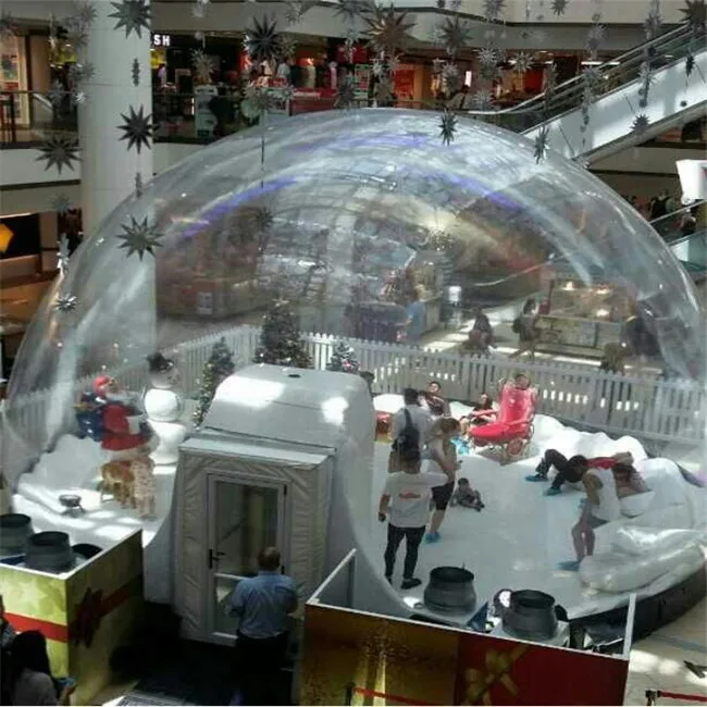 Custom High Quality Inflatable Christmas Snowflake Blowing Ball For Christmas Decoration