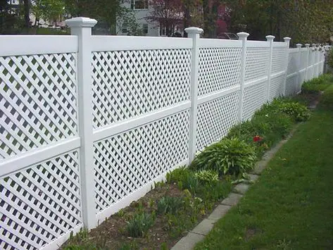 Elegant Cheap Pvc Material Plastic Fence Barrier Lattice Expandable Fence