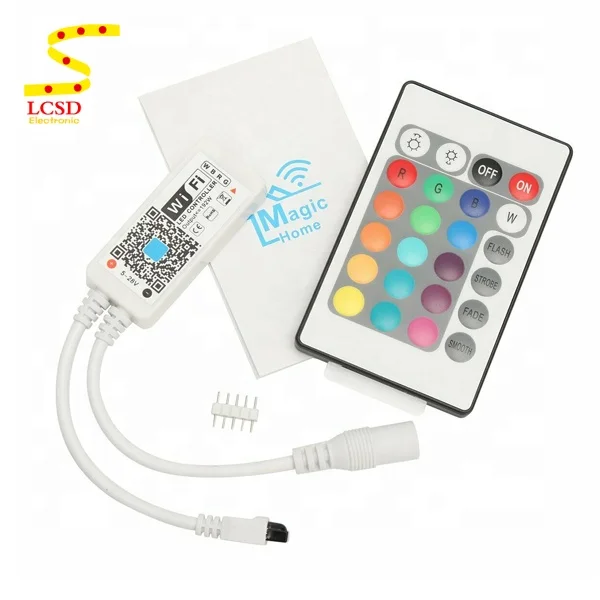 DC5-24V IR Remote Control WIFI LED RGBW Controller for LED Strip RGBW RGBWW IOS/Android