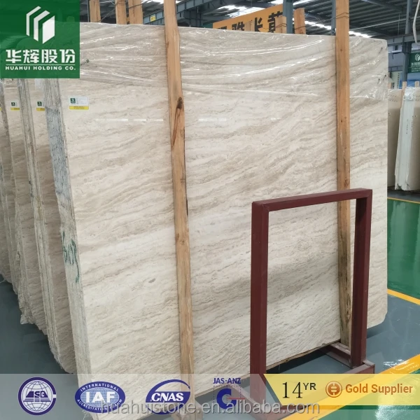 Italian imported marble Roman Travertine slab tile for indoor decoration
