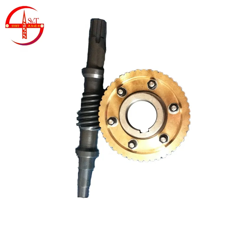 Construction Passenger Hoist Spare Parts Worm Wheel And Worm Gear