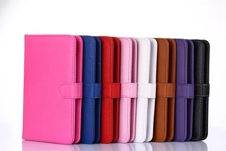 
Wholesale Micro 6,7,8,9 Inch Universal Pu Leather Keyboard Tablet Case 