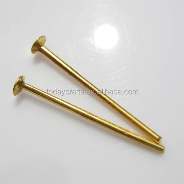 Wholesale jewelry making raw material brass raw material head pin