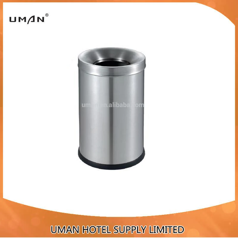 
Stainless steel single layer hotel room dustbin Stainless steel single layer hotel room dustbin
