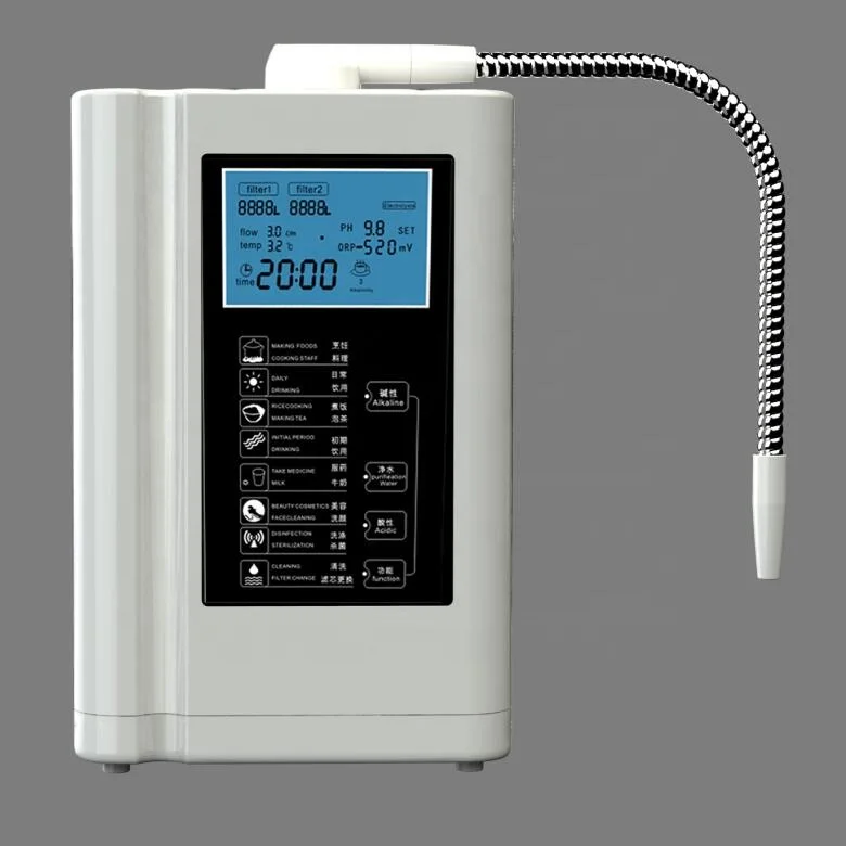 
OEM Alkaline Home Drinking Water Ionizer Filtration Hot Sale Alkaline Water Dispenser Alkaline Water Ionizer Purifier Machine 