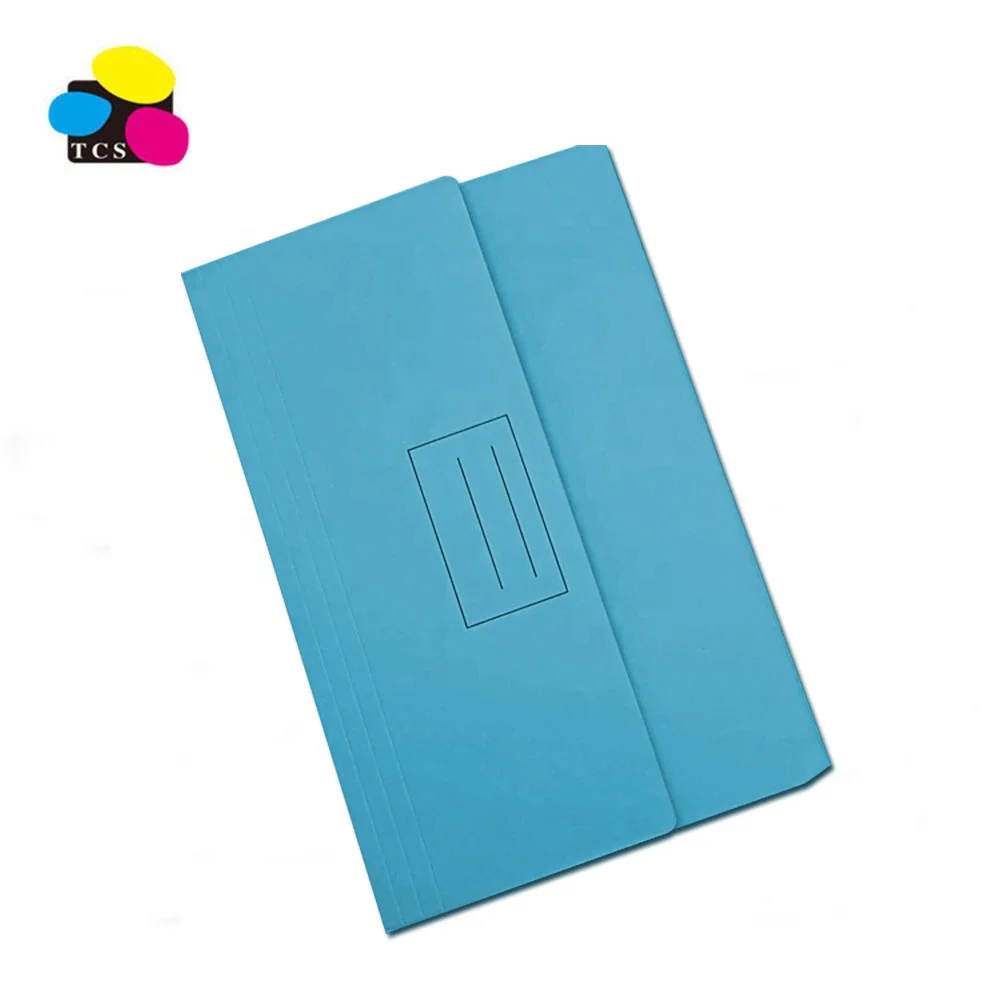 Assorted Colours  Foolscap size Printed Paper Document Wallet made from 230gsm cardboard