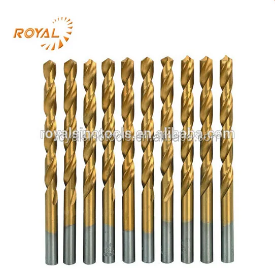 Royal Sino High Quality Metal Drilling Hss4241/4341 Twist Straight Shank Drill Bit For Metal