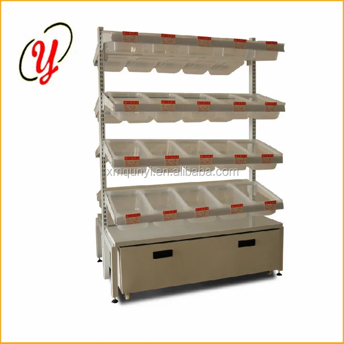 
superior quality metal used supermarket rack snack promotion integrated display 