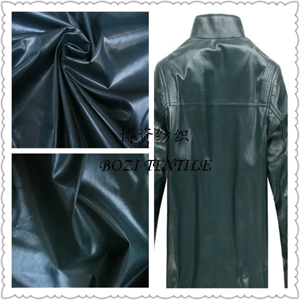 Faux leather fabric for coat
