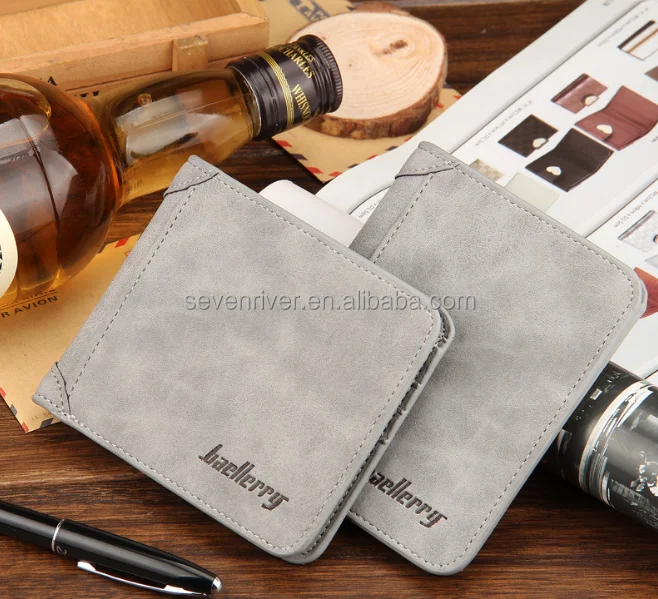 Wholesale Cheap Multipurpose Vintage PU Leather Wallet Men
