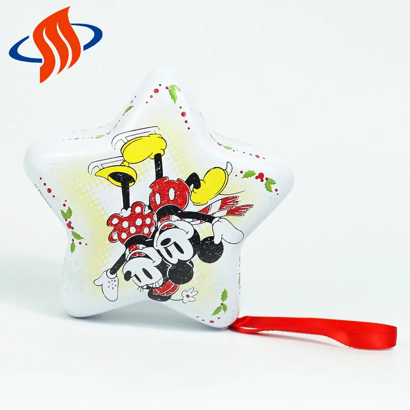 Лидер продаж по-детски маленькая звезда конфеты или шоколад упаковки жестяная коробка для подарочной упаковке