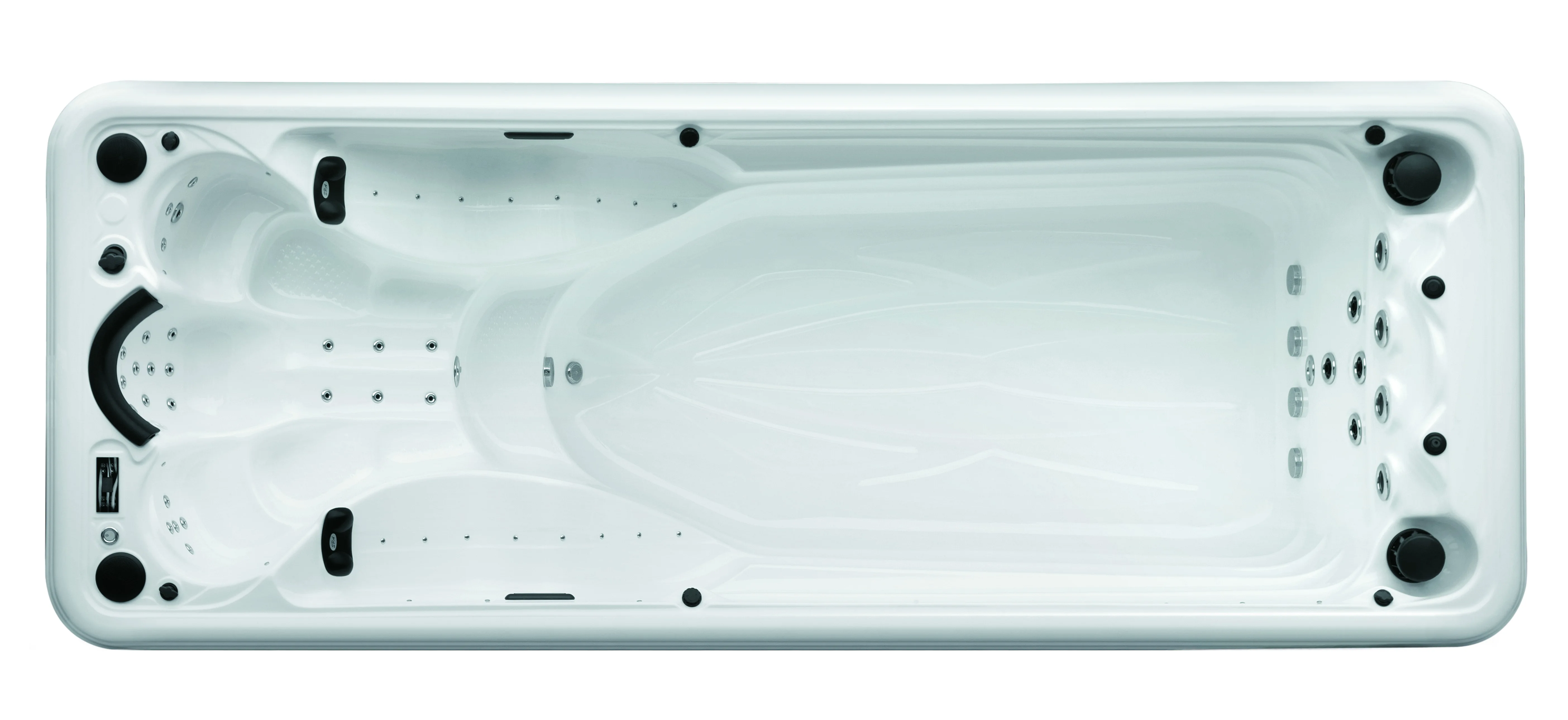 Sunrans CE Approved Us Balboa Hot Tub Hydropool Aqua Sport Swim Spa Massage Acrylic Swimming Spa Pool Outdoor