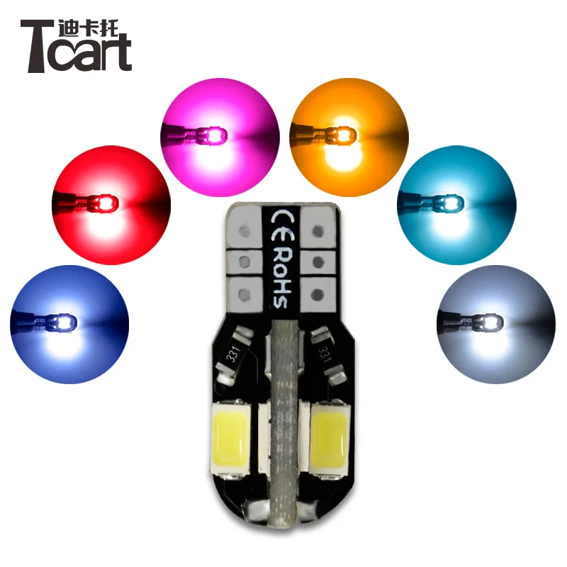 Guangdian auto signal lighting bulb t10 194 168 5730 8smd canbus error free car led lamp side wedge light