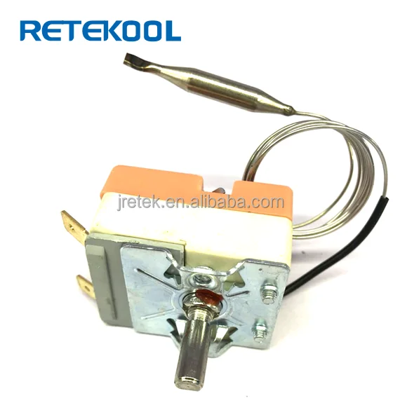 -35~+350 Adjustable Thermostat Heater Water Thermostat Manual Reset Water Heater Capillary Thermostat With Copper Tube