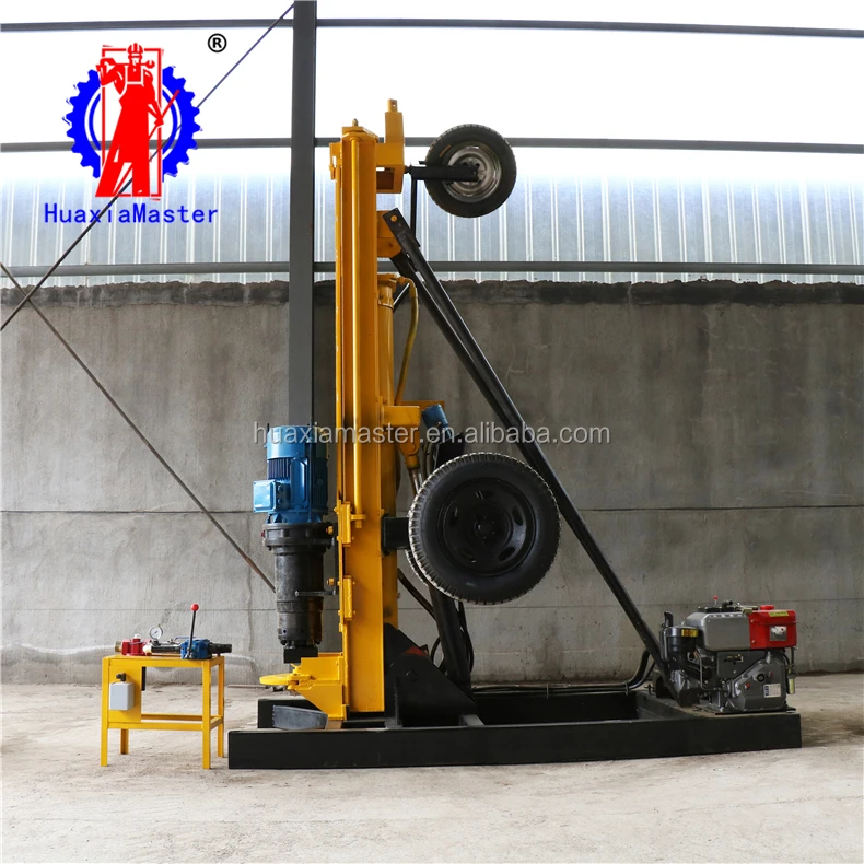 Mobile Pneumatic Jack Hammer Borehole Drilling Machine And Water Well Rig