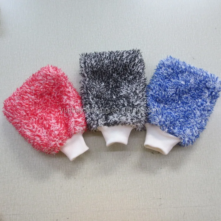Special microfiber car wash mitt, plush glove, car dusting glove