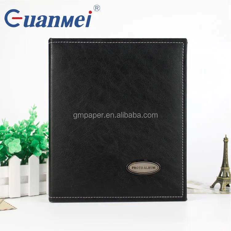 Cheap price 40 Sheet 160 photo slip in PP pocket photo album Post bound Leather 5R scrapbook album 5x7 wedding photo books