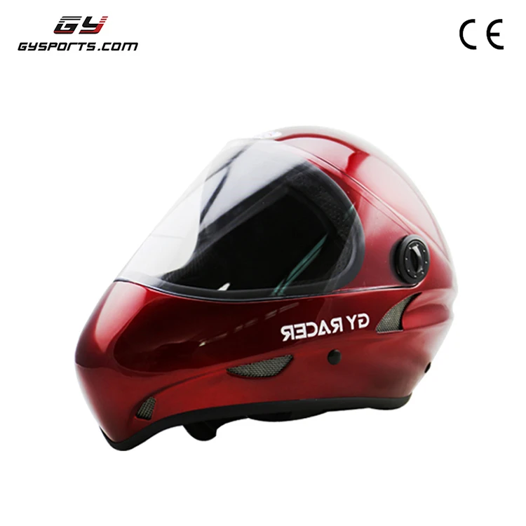 2018 new developed EPS liner velvet Fiberglass  fullface helmet