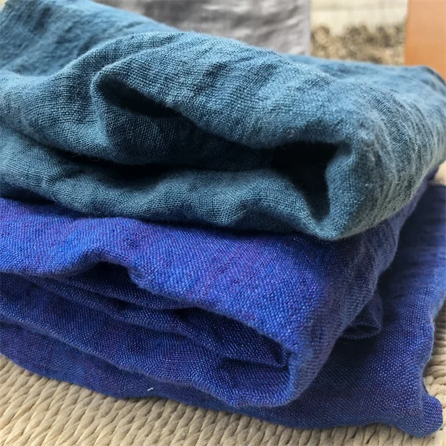 washed seersucker linen fabric