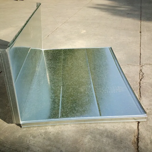 competed price galvanized steel air duct semi--finished duct