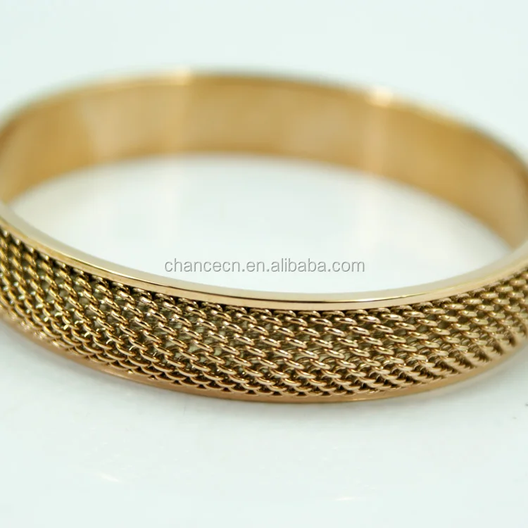 18k Gold Plated Titanium Germanium Barbed Wire  Bracelet