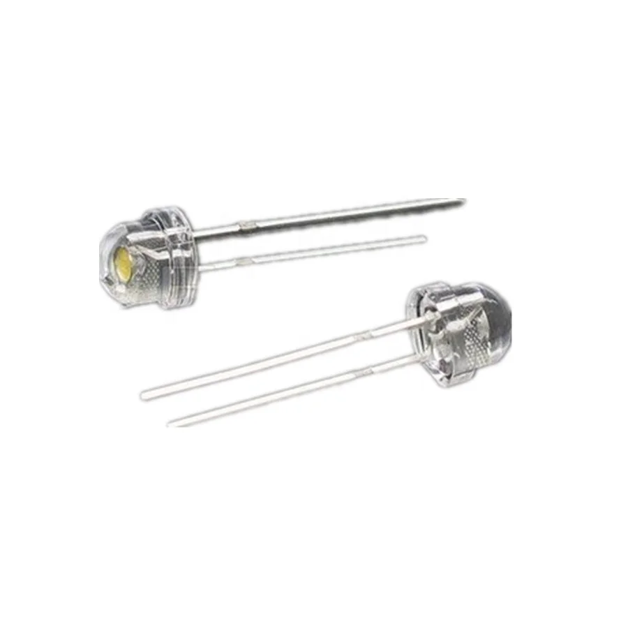 395nm - 400nm - 405nm 5mm UV Straw hat LED 120 - 140 degree for curing ink drying