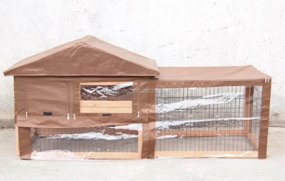 Garden Outdoor Rabbit Hutch For Sale Handmade Easy Clean Wooden Rabbit House Pet Cages Large Luxury Bunny Animal Cages