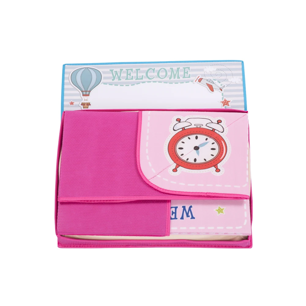 jiahe gift storage toy play mat baby nontoxic soft fabric pink blue playmat for kids