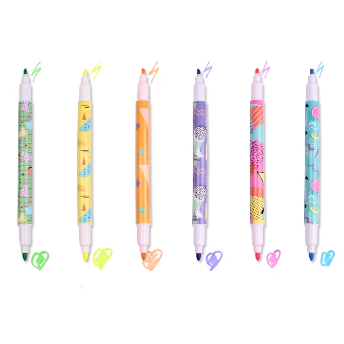 Licheng HM554 Promotion Highlighter, Multi Colored Highlighter Pen Set