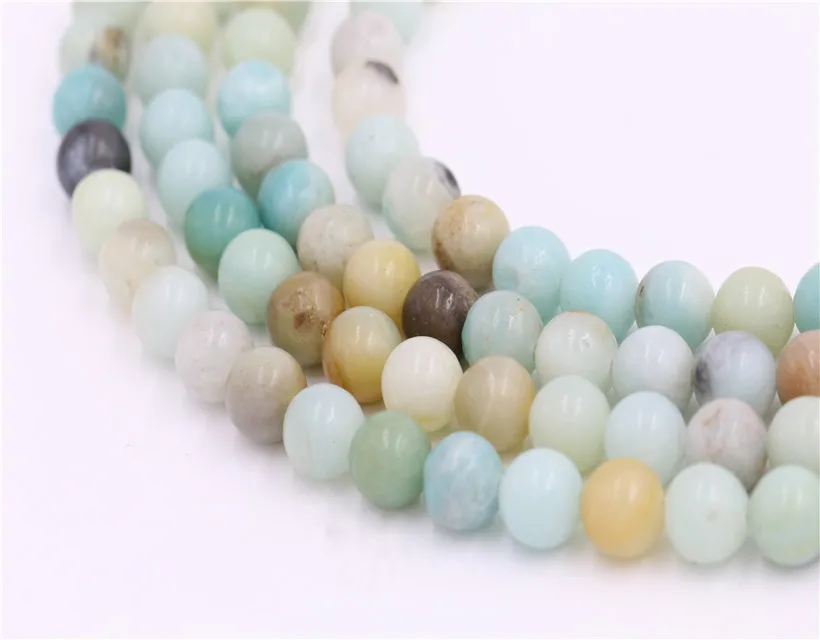 High quality wholesale Amazonite stone jewelry rounded  loose Amazonite beads gemstone