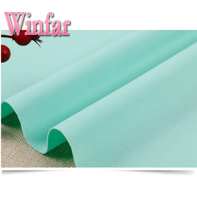 shaoxing winfar polyester elastane Scuba DTY knit textile air layer fabric