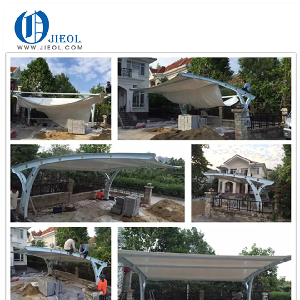 Top quality Wind resistant Sun shade carport for parking