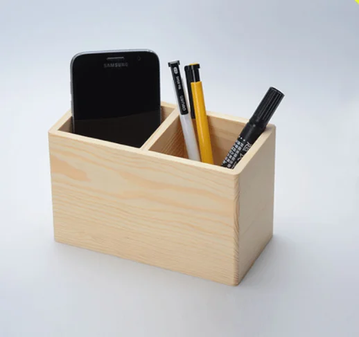 
Wooden Pen holder Pencil stand organized for desk 