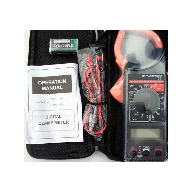 DT266F(CE) 1000A/1000V digital clamp meter with frequency function