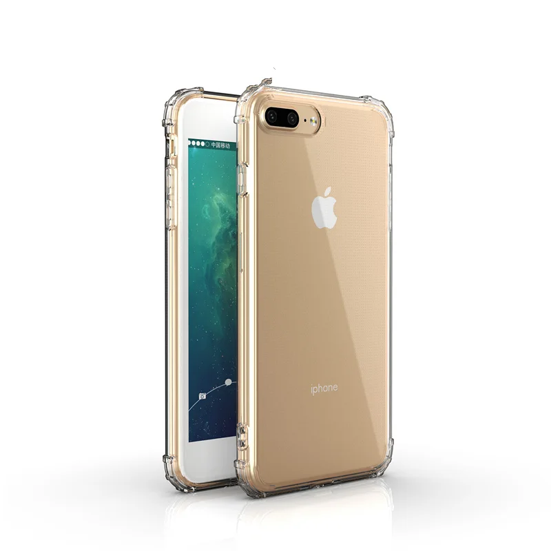 New Arrival High Quality Transparent Soft Tpu Shockproof Case For Iphone 7/8 Plus