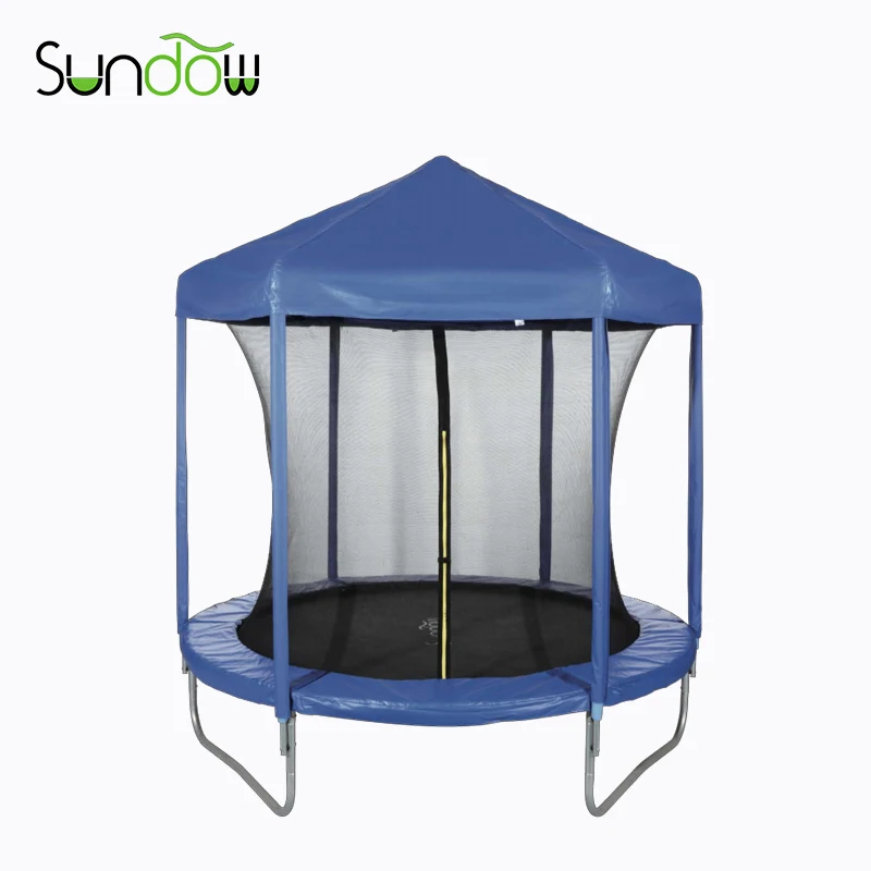 Girls toys trampoline tent kids outdoor trampoline bed with enclosure