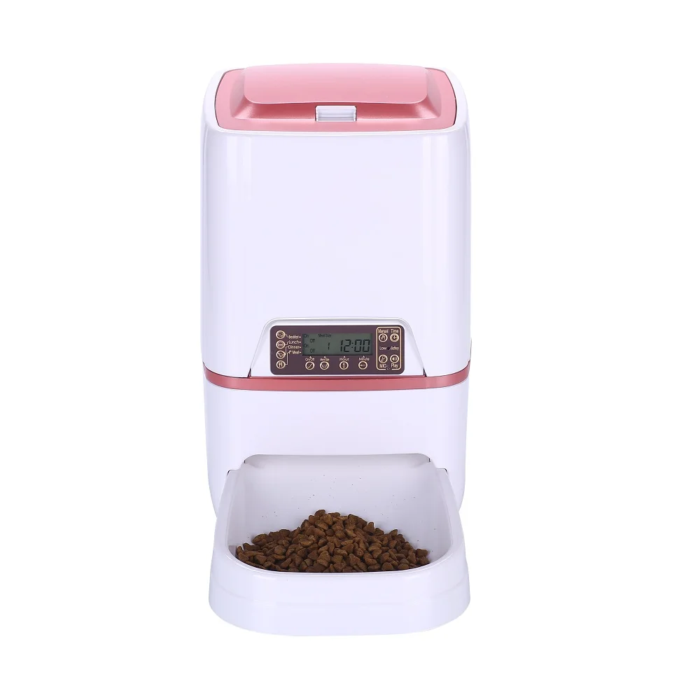 Automatic Cat Feeder 6L Pet Feeder Dog Food Dispenser with Time and Meal Size Programmable Meal Call