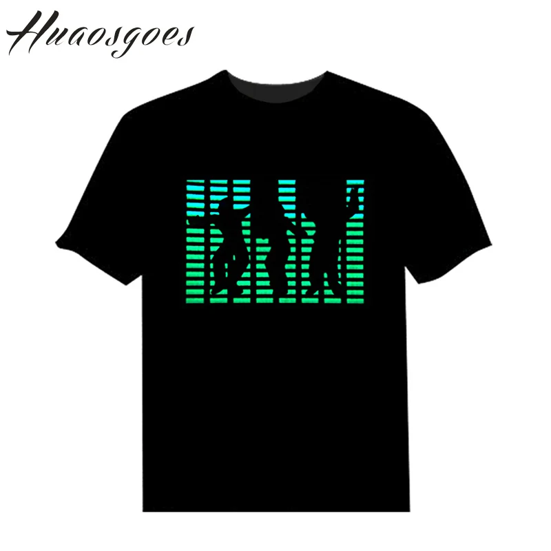 
El Animated flashing t shirt muse el panel t shirt voice activated 