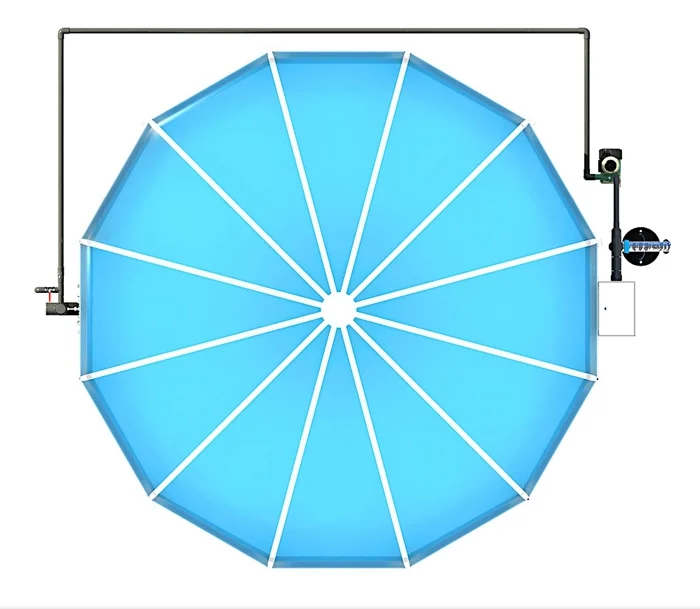 Industrial Assembly Anaerobic Digester to Treat Organic Waste