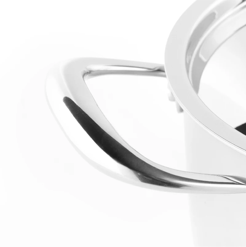24cm Italy style stainless steel casserole 7 quart  dutch oven  with flat surface