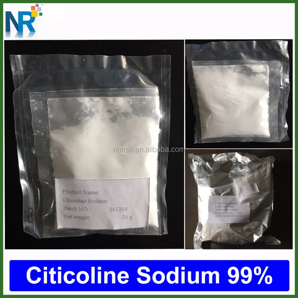 
CDP-choline powder / 33818-15-4 citicoline sodium 