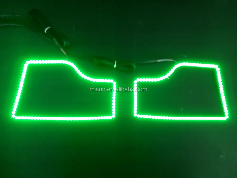 12v auto led RGB angel eyes halos headlight kit for Ram Dual