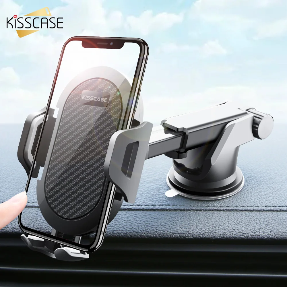 Универсальный 360 регулируемый кронштейн KISSCASE многофункциональный держатель для телефона на лобовое стекло приборную панель