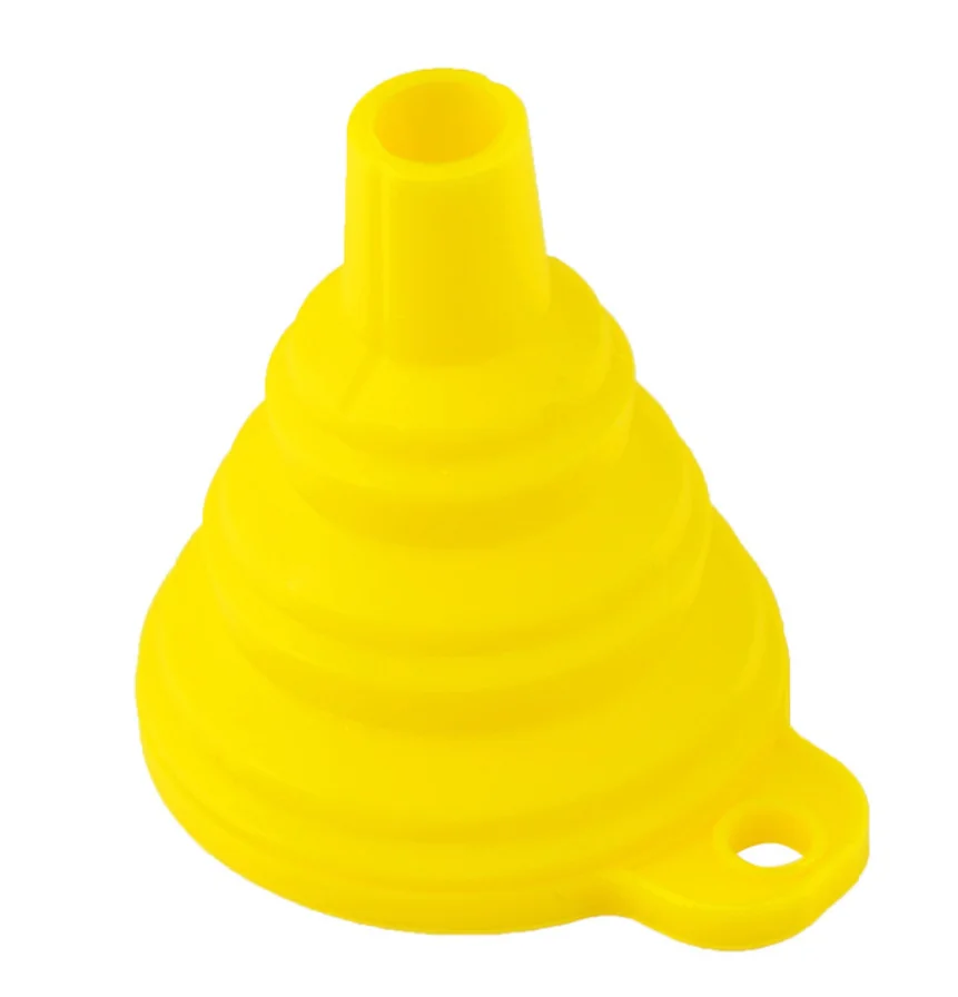 Small and Large Foldable Kitchen Collapsible Mini Silicone Funnel Folding Silicone Rubber Funnel