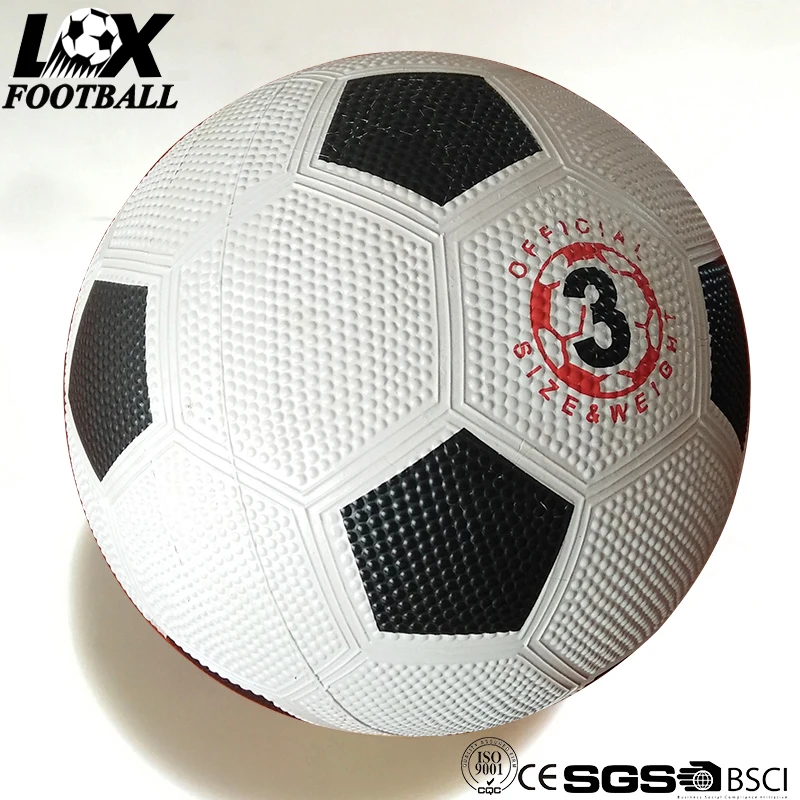 Детские спортивные товары пользовательские резиновые футбол размер 3 футбольный мяч