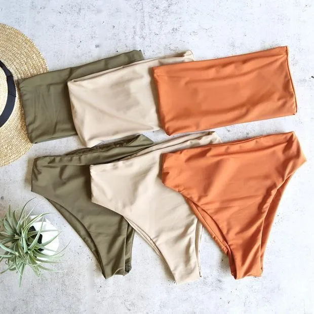 Wholesale Custom Beachwear Rasta 2 Piece Swimsuit Swimwear Bikini Set and Jamaica Swimwear Thong Bikini Set