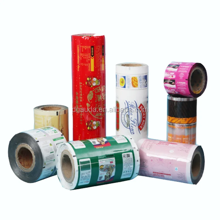 
factory wholesale custom printed logo food grade aluminum foil snacks flexible plastic packaging film roll 