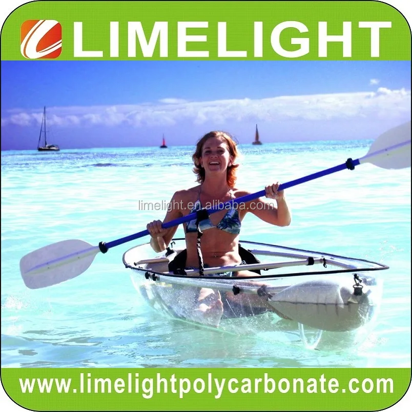 transparent kayak clear bottom kayak crystal canoe clear bottom boat polycarbonate canoe kayak