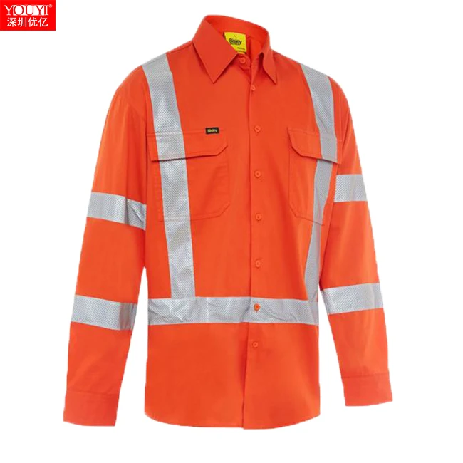 NFPA2112 hi vis 100% хлопковая огнеупорная одежда огнеупорные