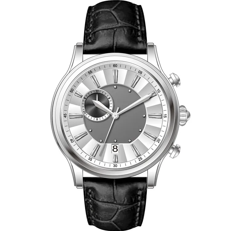 
Wholesale Best Price Leather Strap Wrist Watch For Valentine Gift Men 